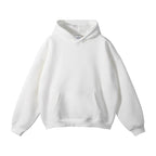Plus Size Europe, America, Autumn and Winter Velvet Warm Thickened Retro Loose Casual Hoodie Couple Solid Color Sweater Tide