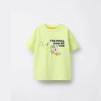 Simple All-match Base Shirt New Short Sleeve Lovely Round Neck T Shirt Thin Pure Cotton Clothes Boys And Girls Loose Casual Wear