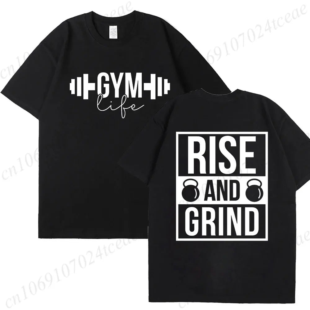 Funny Gym Life T-Shirts for Women Workout Summer Short Sleeve Tees Motivational Positive Tees Cute Exercise Fitness Tops