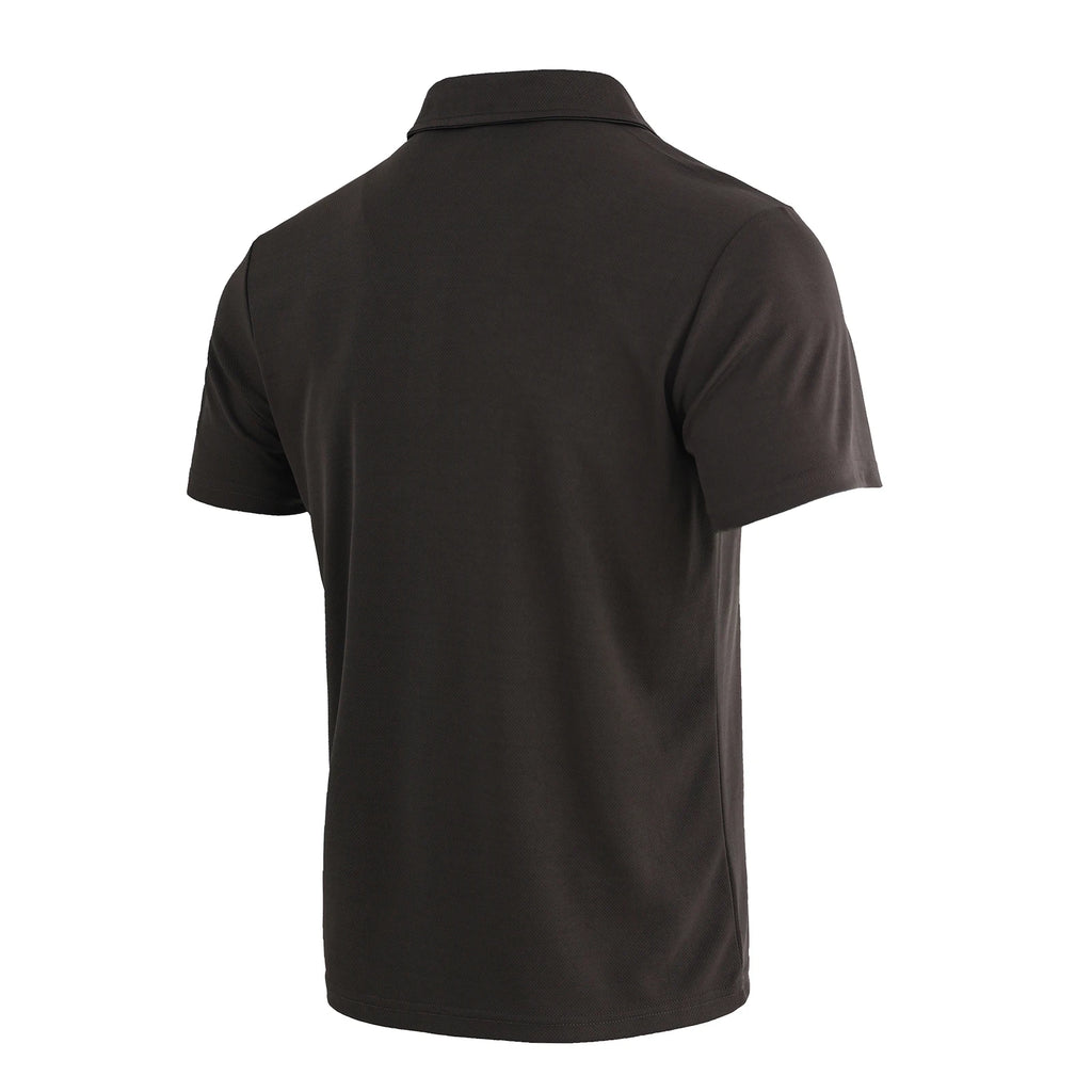 5-piece men's summer solid color short sleeved polo shirt breathable quick drying short sleeved top