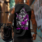 One Piece Anime Roronoa Zoro Print Sleeveless T-Shirt For Men Summer Sports Fitness Vest Tank Top Casual Oversized Unisex Tees