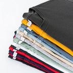 Men's Solid Color round Neck Long Sleeve T-Shirt Cotton Summer Comfortable Breathable Casual Top in Various Colors