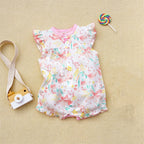 3-18 Month baby Summer clothes rompers girls overalls short Sleeve bodysuit cotton baby clothing jumpsuit newborn Girl onesies