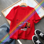 Hot Sale Car Pixar Lightning McQueen Print Cute Kids T-Shirts Girls Clothes Baby Boys Short Sleeve T Shirt Summer Children Tops