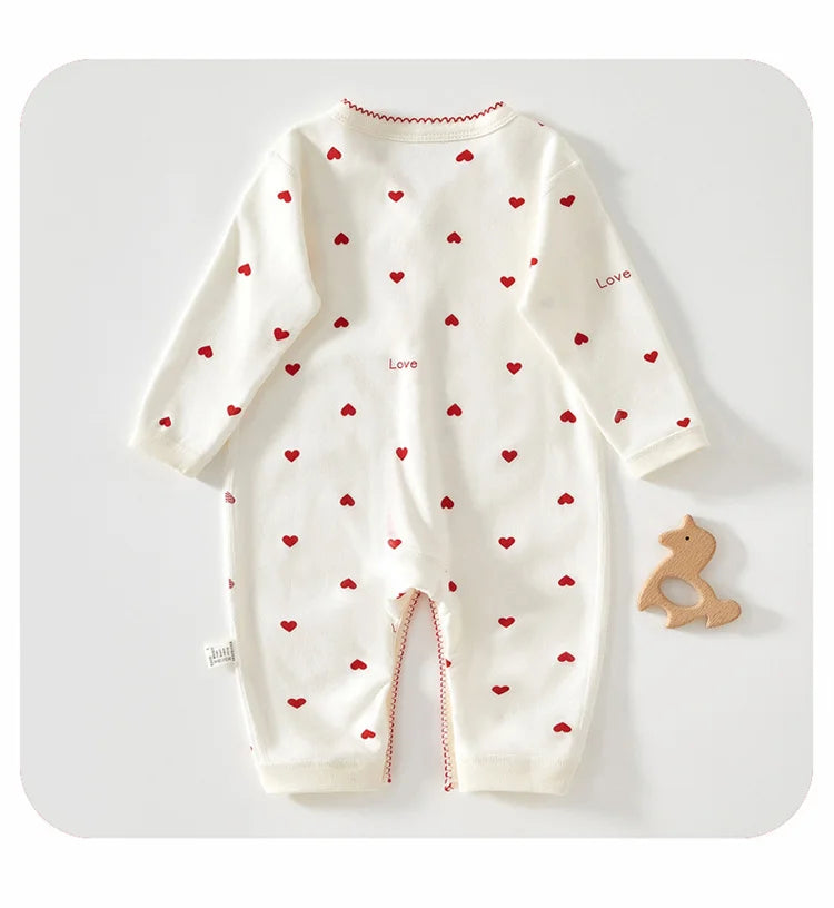 0-24M Newborn Baby Rompers Print Cotton Jumpsuit Super Cute Outfit Long Sleeve Bodysuit For Infant