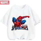 Boys Spiderman Clothes Girls Spider-Man Graphic T-Shirt Ages 3-14 Summer Marvel Kids Casual Tops
