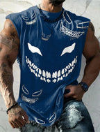 Men's Tank Top Sleeveless T-Shirt Pattern Print Summer Sports Running Gym Designer Casual Muscle Sleeveless Clothing 3D Printed