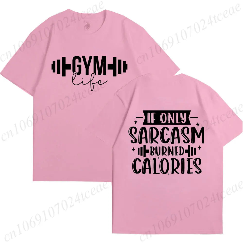 Funny Gym Life T-Shirts for Women Workout Summer Short Sleeve Tees Motivational Positive Tees Cute Exercise Fitness Tops