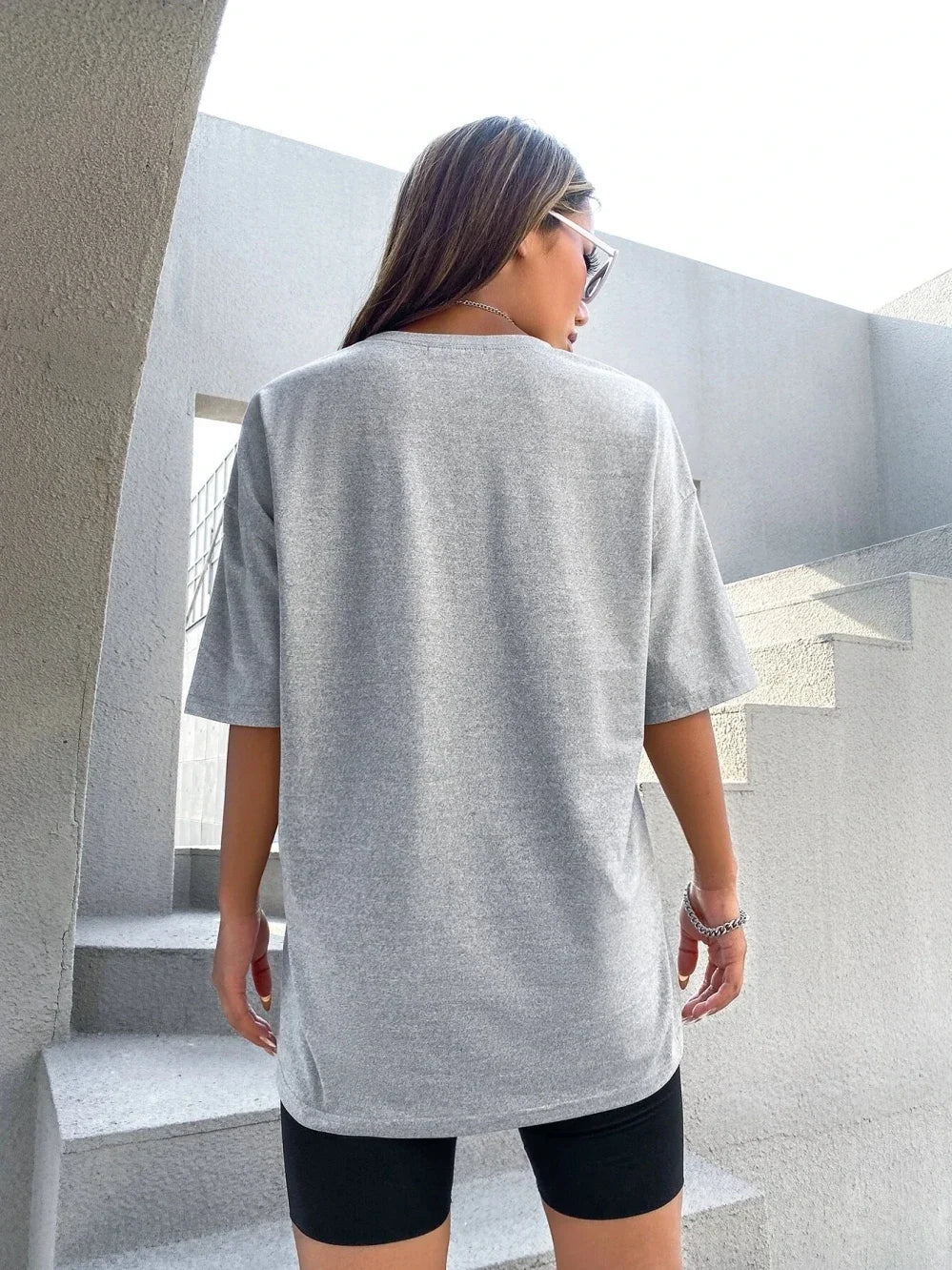 U.S.A New York USA City Street Printed Women T Shirts Breathable Summer T-Shirt Fashion Plus Size Clothing O-Neck Short Sleeve