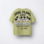 Cute Printed T-shirt Round Neck Basic 2025 Summer Clothing For Boys Simple Fashion T-shirt Cartoon Top Short Sleeve