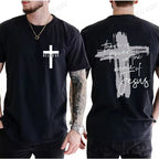 Women/Men Christian Faith T-shirts There Is Power in The Name of Jesus Graphic T-shirts Unisex Cross Faiths Graphic T Shirts