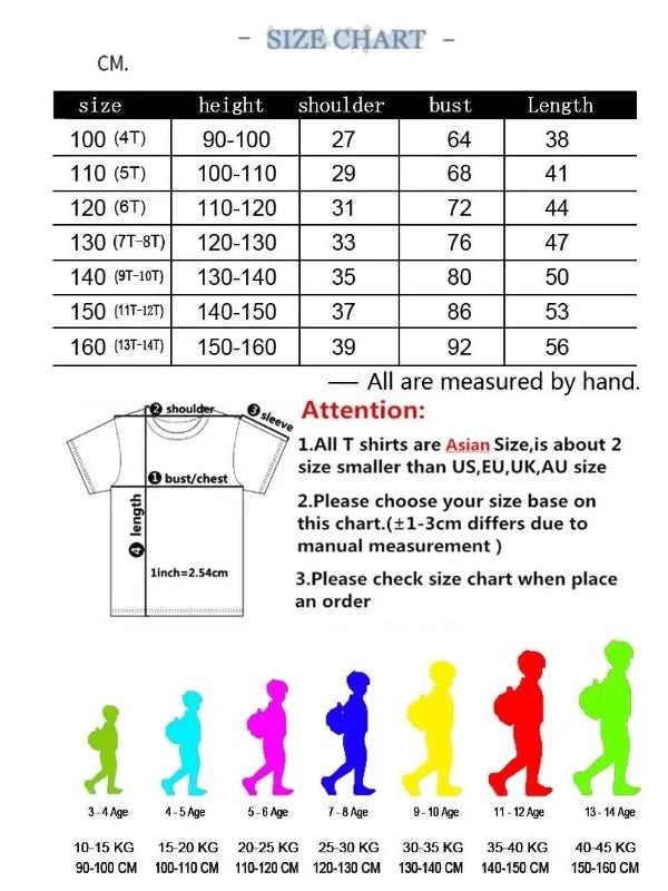 Summer's New Stylish and Fashionable Short-sleeved T-shirts for Boys and Girls, Round-neck Short-sleeved Children's Clothing
