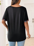 Plus Size Women's T-Shirt Boho Harajuku Graphic Print Summer Short Sleeve Casual Tops Street Fashion T-Shirt Female Clothing