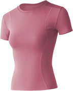Women's Tops Workout Short Sleeve Shirts Yoga Athletic