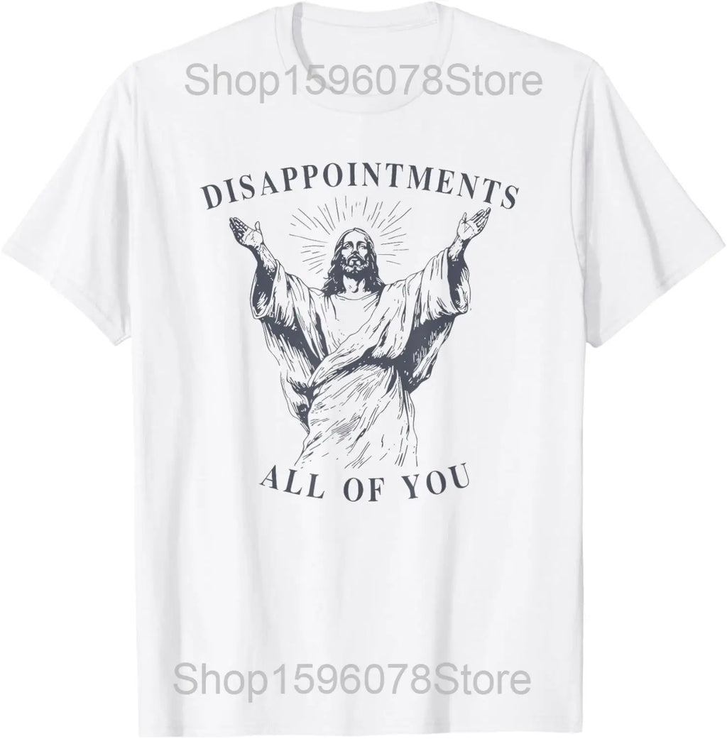 Funny Jesus Is King Christian Religious Faith T Shirts Men Cotton Humor Streetwear Tee Shirt Short Sleeve Unisex Loose Clothing