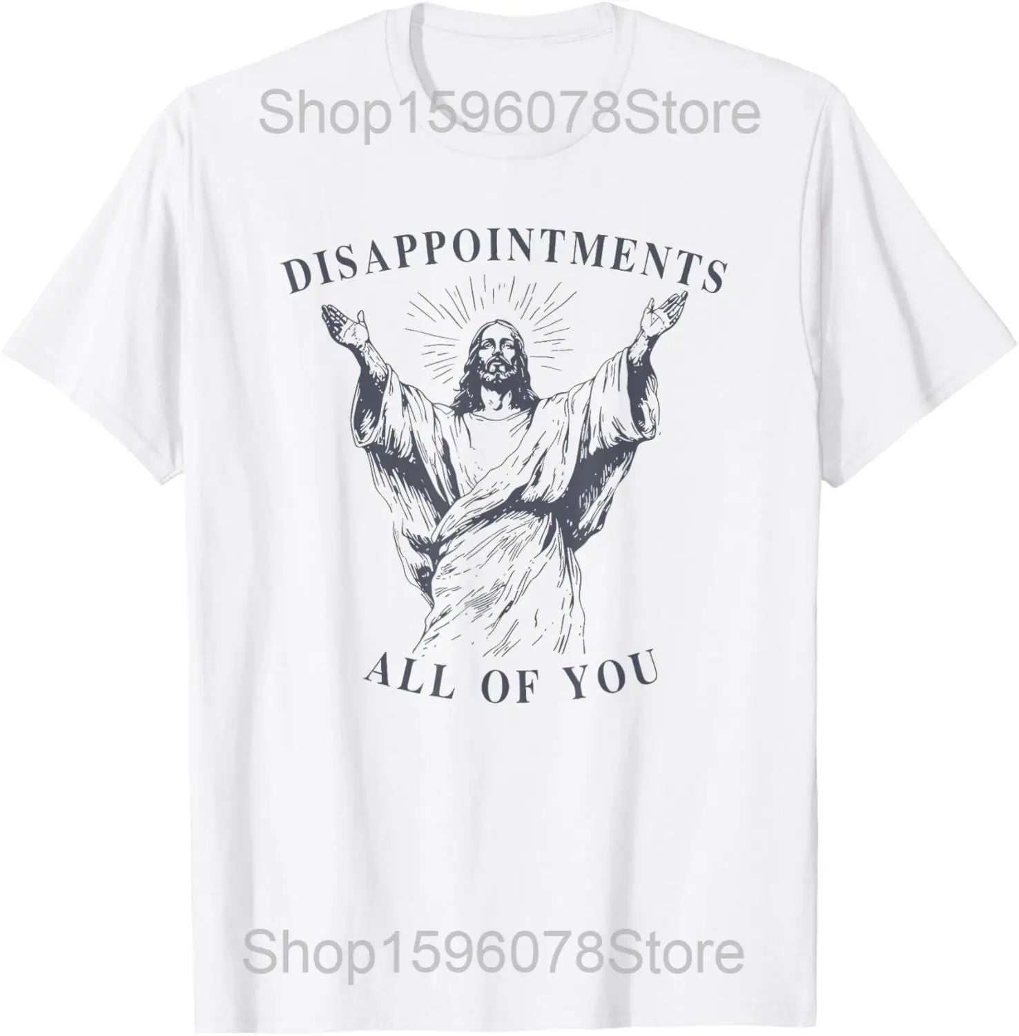 Funny Jesus Is King Christian Religious Faith T Shirts Men Cotton Humor Streetwear Tee Shirt Short Sleeve Unisex Loose Clothing