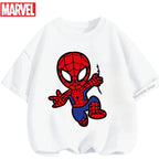 Boys Spiderman Clothes Girls Spider-Man Graphic T-Shirt Ages 3-14 Summer Marvel Kids Casual Tops