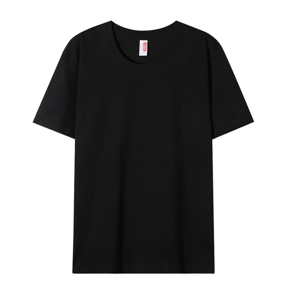 Plain Cotton T Shirts Wholesale High Quality Crew Neck Tshirt Unisex Tee Shirt Blanc White Tshirt For Men Camisetas Masculinas