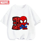 Boys Spiderman Clothes Girls Spider-Man Graphic T-Shirt Ages 3-14 Summer Marvel Kids Casual Tops