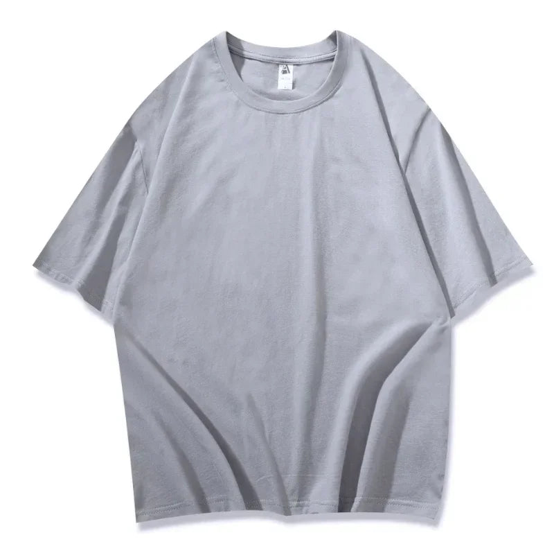 Plus Size Ladies' 100% Cotton T-Shirt Set Comfortable Casual T-Shirts, Colors Include Navy Blue White Black Beige