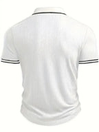 New Men's Polo Short-sleeved Shirt Solid Color For Men Business Casual And Trendy Summer New Men's Short-sleeved Polo Shirt