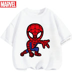 Boys Spiderman Clothes Girls Spider-Man Graphic T-Shirt Ages 3-14 Summer Marvel Kids Casual Tops
