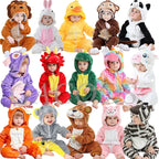 Cartoon Flannel Baby Rompers Unicorn Rabbit Dinosaur Pajamas Cotton Baby Boy Girls Animal Costume Baby Jumpsuit Kigurumi Outfits