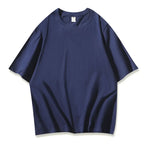 Plus Size Ladies' 100% Cotton T-Shirt Set Comfortable Casual T-Shirts, Colors Include Navy Blue White Black Beige