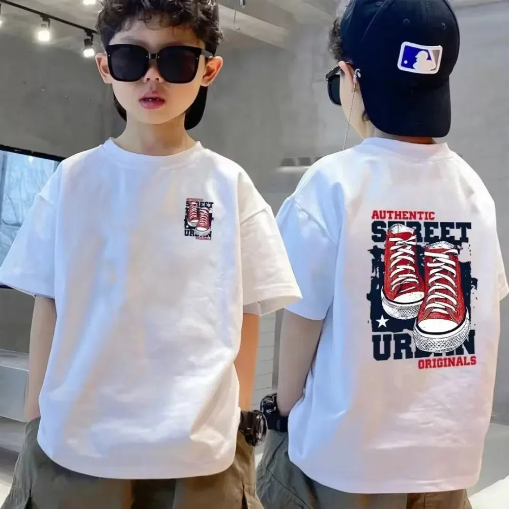 Nickelodeon Best-selling cute-patterned children's T-shirt for boys and girls,soft and comfortable summer clothing for children.