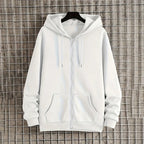 Women's Long Sleeve Zip Closure Breathable Lightweight Sweatshirts Perfect Autumn Hoodie Jackets in Casual Street Style