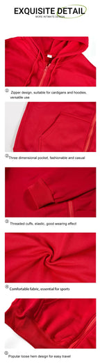 New Solid Zipper Hoodie Women Warm Fleece Hoodies Autumn Casual Hoody  Street Pocket Sportswear Oversized All-Match Female veste