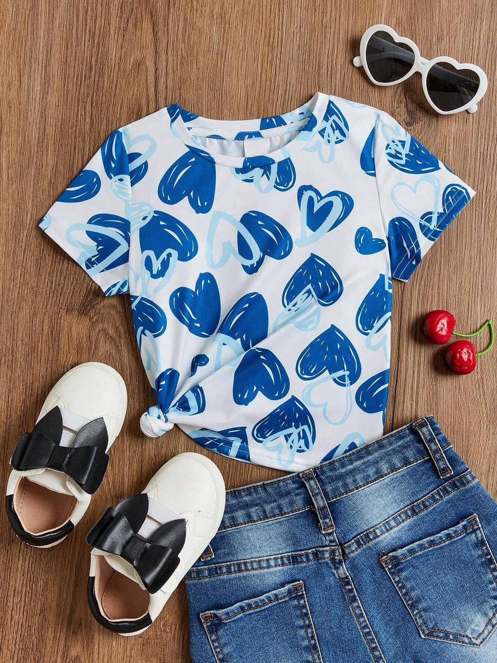 Girl Clothing Summer 3D Print T-Shirt Kawaii Cat Graphic Kids Girls Clothes Outdoor Short Sleeve Causal Children Top for Girls