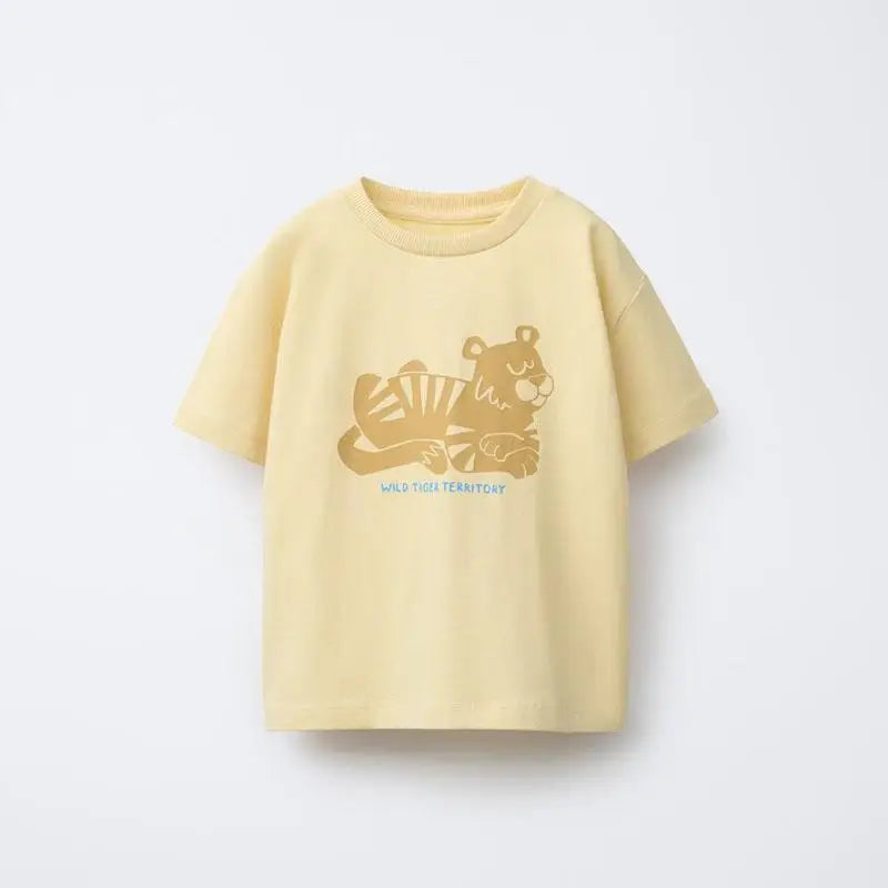 Simple All-match Base Shirt New Short Sleeve Lovely Round Neck T Shirt Thin Pure Cotton Clothes Boys And Girls Loose Casual Wear