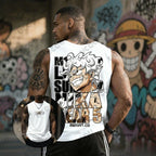 2026 Hot Anime One Piece Luffy Gear 5 Print Sleeveless T-shirt For Men Summer Sports Fitness Vest Tank Top Casual Gym Unisex Top