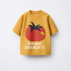 Simple All-match Base Shirt New Short Sleeve Lovely Round Neck T Shirt Thin Pure Cotton Clothes Boys And Girls Loose Casual Wear