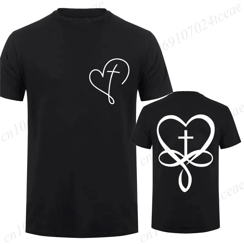 Women/Men Christian Faith T-shirts There Is Power in The Name of Jesus Graphic T-shirts Unisex Cross Faiths Graphic T Shirts