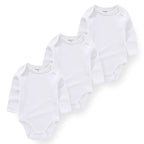 Kiddiezoom 3 Pcs Newborn Cartoon Long Sleeve 100%cotton Baby Boy Girl Bodysuit Soft Infant Onesies Clothes