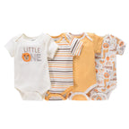 4Pieces Cotton Newborn Bodysuit Print Baby Girl Clothes 0-12M Cartoon Baby Boy Clothes Summer Short Sleeve Romper Bebes