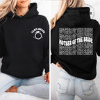 Personalized Womens Bridal Shower Print Hoodie Personalized Sweatshirt Tops Casual Pullover Hoodie Bachelorette Party Sportwear