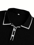 New Men's Polo Short-sleeved Shirt Solid Color For Men Business Casual And Trendy Summer New Men's Short-sleeved Polo Shirt