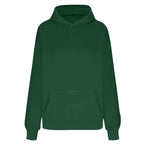 Plus Size Hooded Sweatshirt for Women Fall Fashion Casual Solid Color Pocket Hoodies Women's Clothing Street Hip Hop Hoody