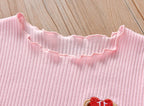 Girls Short Sleeve T-Shirt Summer Clothing 100% Cotton Comfort Children 1-7 Years Old Half Sleeve Top Kids Casual Outdoor Wear