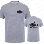 T-shirt for Men's Fishers of Men Christian Graphic Y2k Tops Fshion Casual T Shirts Short Sleeved Tees Cotton Oversized Clothing