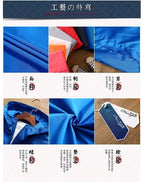 2026 New Spring and Autumn Men's Plus-size Casual Fashion Zippered Outdoor Windproof and Sun-proof Windbreaker Jacket
