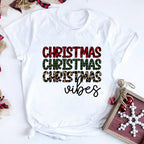 Women Tshirts Merry Christmas Tree Print Red Top Femal New Clothing Short Sleeve 90s Girls Lucky Deer T-shirts Aesthetic Clothes