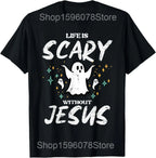 Funny Jesus Is King Christian Religious Faith T Shirts Men Cotton Humor Streetwear Tee Shirt Short Sleeve Unisex Loose Clothing