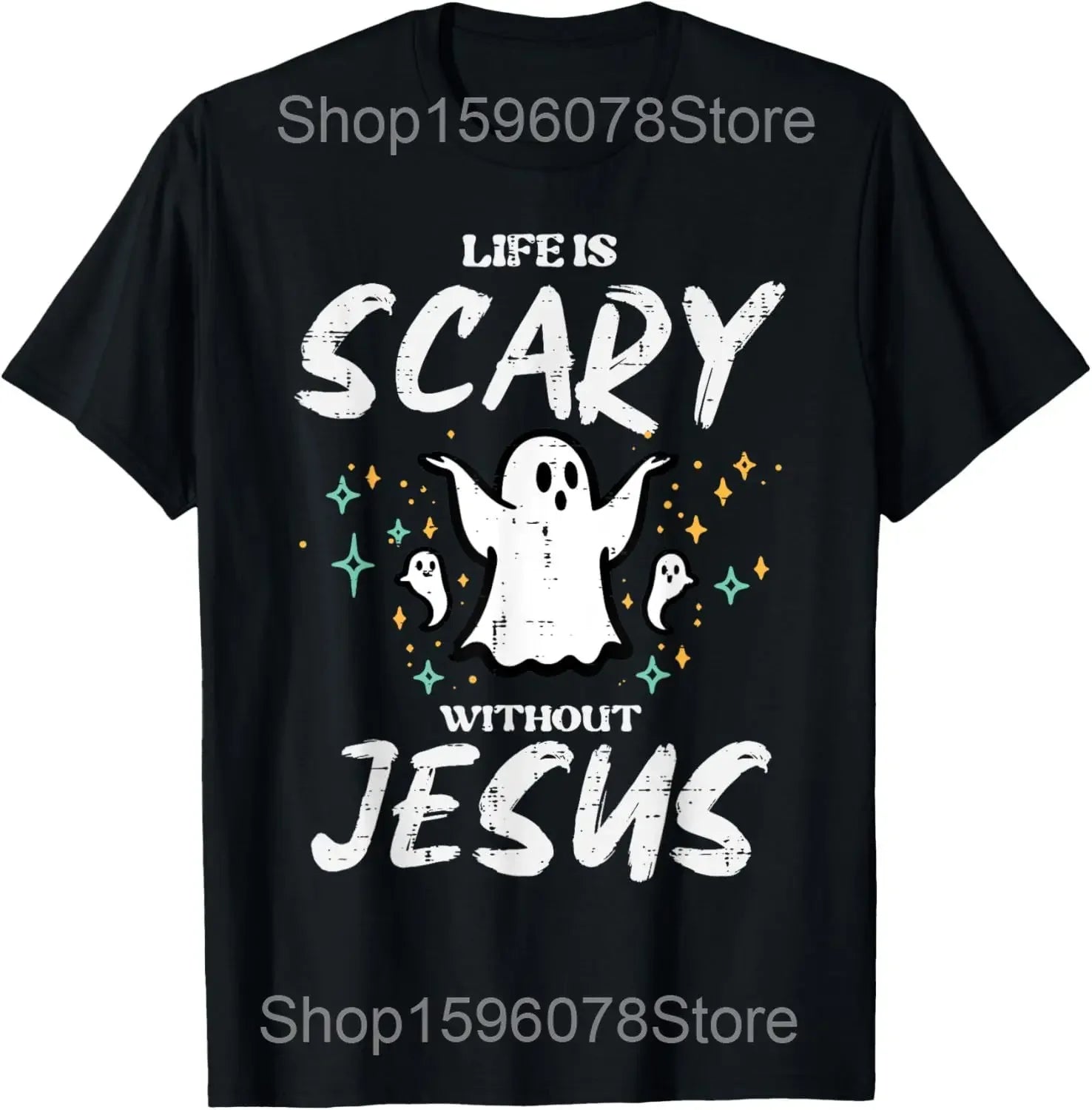 Funny Jesus Is King Christian Religious Faith T Shirts Men Cotton Humor Streetwear Tee Shirt Short Sleeve Unisex Loose Clothing