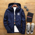 2026 New Spring and Autumn Men's Plus-size Casual Fashion Zippered Outdoor Windproof and Sun-proof Windbreaker Jacket
