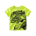 2 3 4 5 7 9 Years Summer Baby Boys Short Sleeve T-shirt Children Kids Cotton Cartoon Tops For Little Boys KF1022