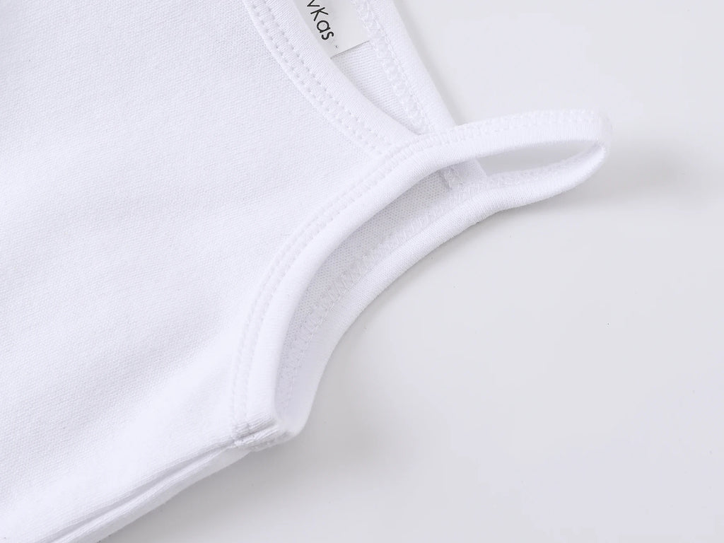 2025 Infant Baby Girls Boys Bodysuit 100% Cotton 1 pcs 2 pcs 3 pcs Sling Vest Design Newborn Clothes